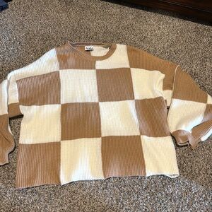 Checkered sweater
